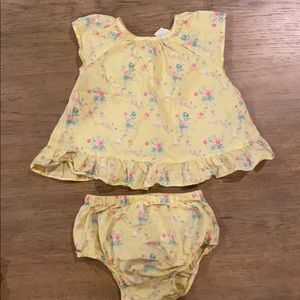 Baby Gap floral outfit